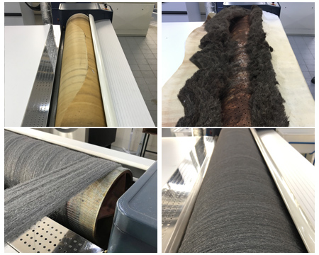Steel wool covering